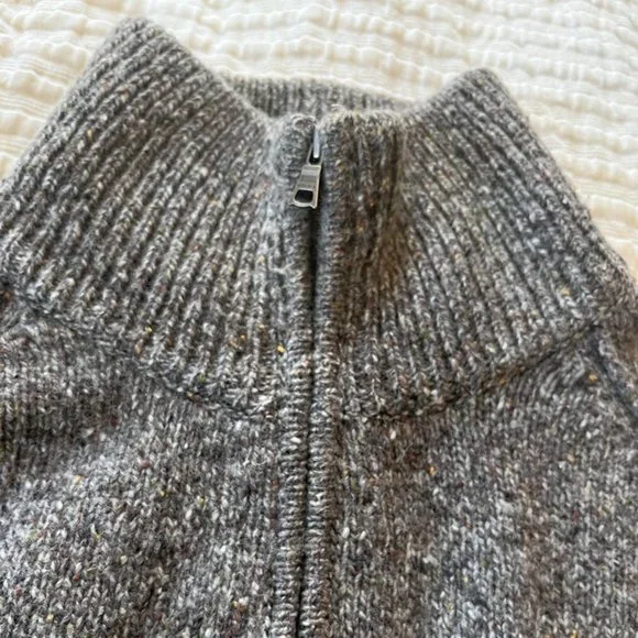 Banana Republic Wool Cashmere Half Zip Sweater L - Picture 3 of 12
